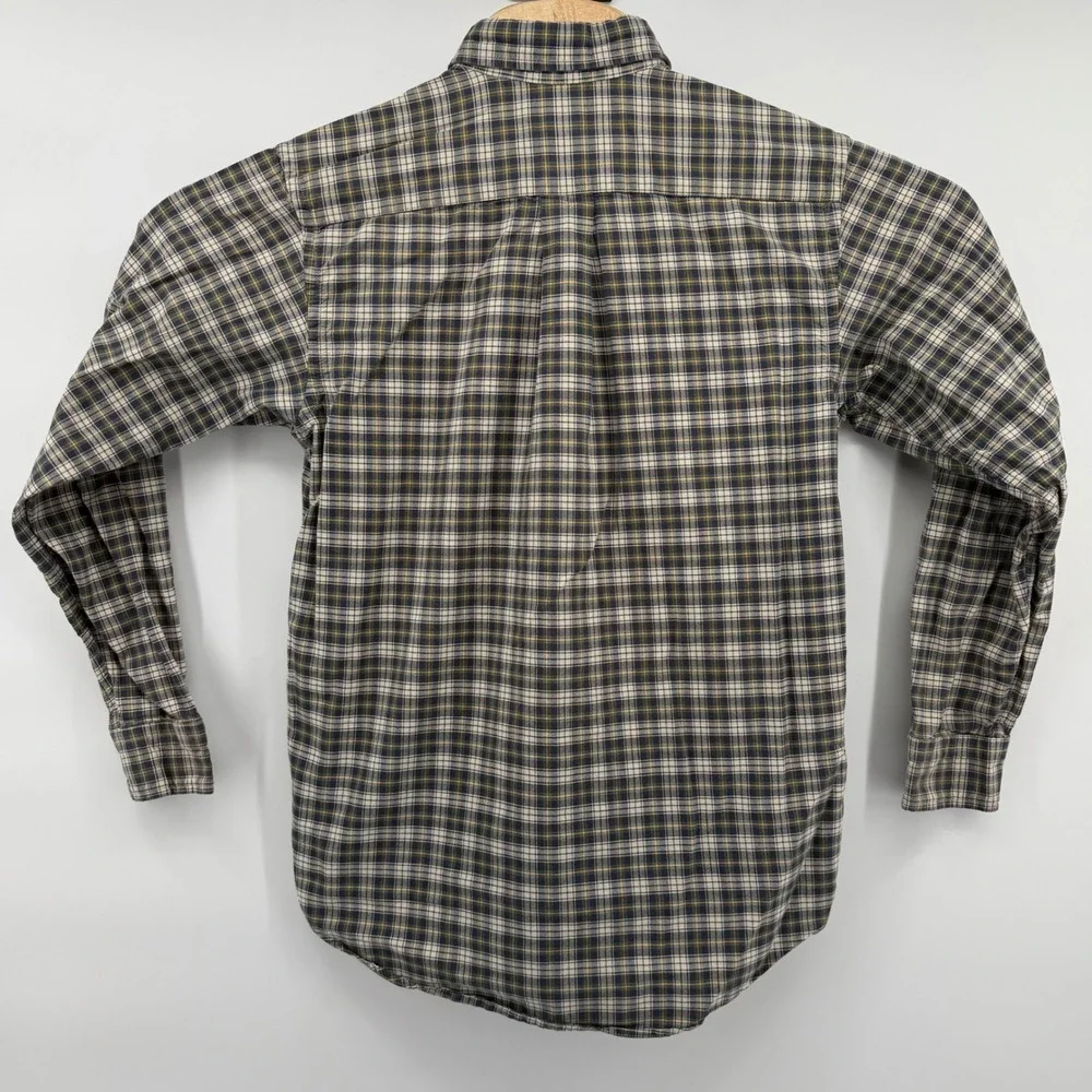 Ralph Lauren Kids Plaid Button Down Shirt Long Sleeve Cotton‎ Size Large 14/16